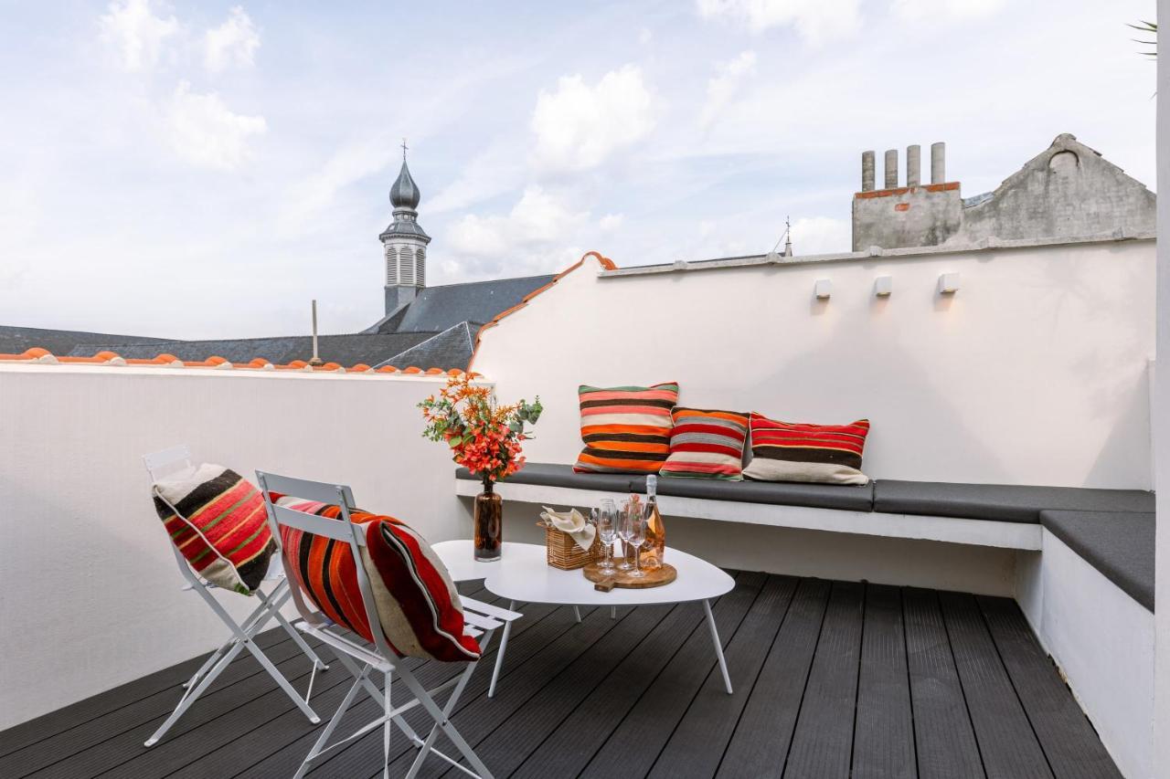 Duplex-Apartment With Terrace On Top Location In Gante Exterior foto