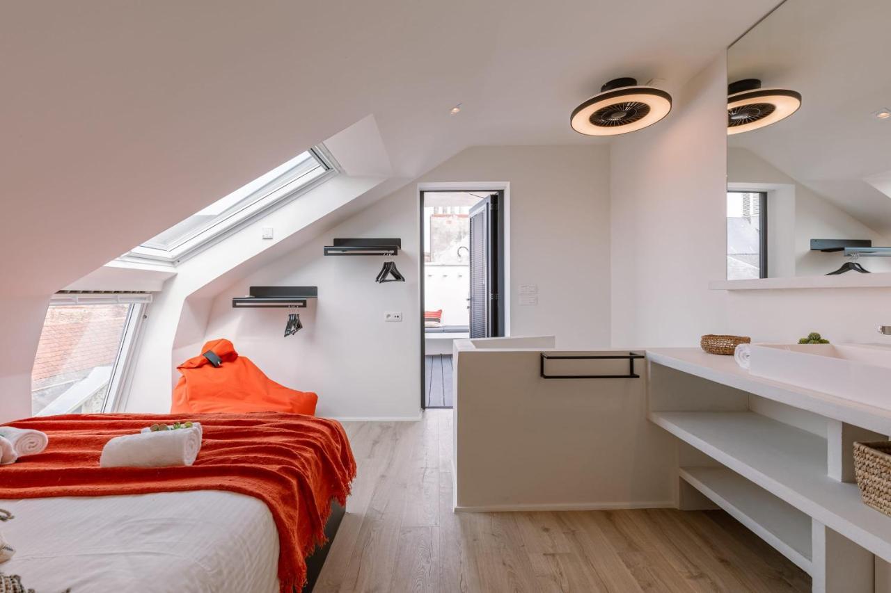 Duplex-Apartment With Terrace On Top Location In Gante Exterior foto